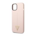 Guess Silicone Triangle Logo - Case for iPhone 14 Plus (Pink)