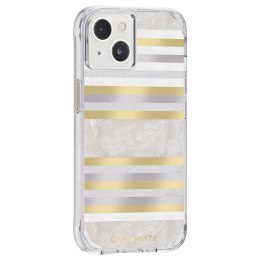 Case-Mate Pearl Stripes MagSafe - Case decorated with mother-of-pearl for iPhone 14 / iPhone 13 (Pearl Stripes)
