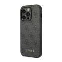 Guess 4G Metal Gold Logo Case iPhone 14 Pro Max (Grey)