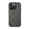 Guess 4G Metal Gold Logo Case iPhone 14 Pro Max (Grey)