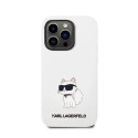 Karl Lagerfeld Silicone NFT Choupette - Case for iPhone 14 Pro (White)