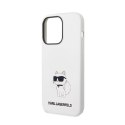 Karl Lagerfeld Silicone NFT Choupette - Case for iPhone 14 Pro (White)