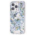 Rifle Paper Clear - Case for iPhone 14 Pro (Garden Party Blue)