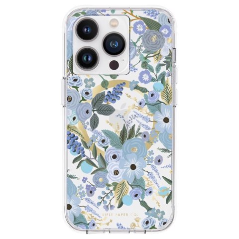 Rifle Paper Clear MagSafe - Case for iPhone 14 Pro (Garden Party Blue)