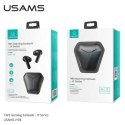 USAMS JY Series - Bluetooth 5.0 TWS headphones + charging case (Black)