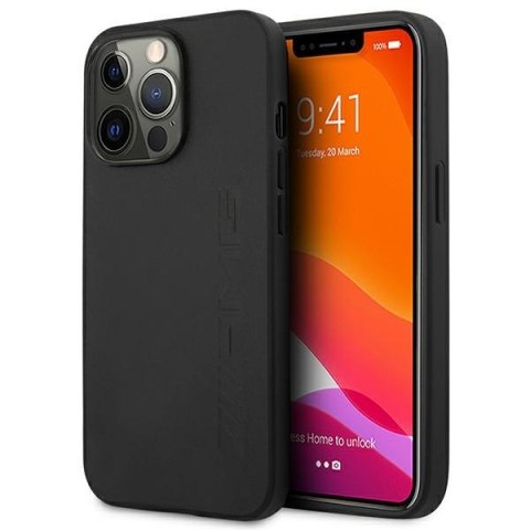 AMG Leather Hot Stamped - Case for iPhone 14 Pro Max (Black)
