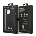 BMW Leather Hot Stamp Tricolor - Case for iPhone 14 (Black)