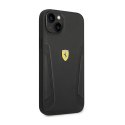 Ferrari Leather Stamp Sides - Case for iPhone 14 (Black)