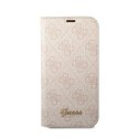 Guess 4G Metal Camera Outline Booktype Case - Case for iPhone 14 Plus (Pink)