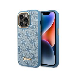 Guess 4G Metal Camera Outline Case - Case for iPhone 14 Pro (Blue)
