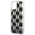 Karl Lagerfeld Monogram Liquid Glitter - Case for iPhone 14 (Black)