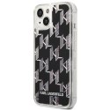 Karl Lagerfeld Monogram Liquid Glitter - Case for iPhone 14 Plus (Black)