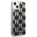 Karl Lagerfeld Monogram Liquid Glitter - Case for iPhone 14 Plus (Black)