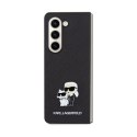 Karl Lagerfeld NFT Saffiano Karl & Choupette Pin - Samsung Galaxy Z Fold 5 Case (black)