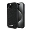 Karl Lagerfeld Quilted K Pattern - iPhone 15 Plus Case (Black)