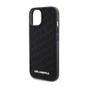 Karl Lagerfeld Quilted K Pattern - iPhone 15 Plus Case (Black)