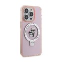 Karl Lagerfeld Ring Stand Karl & Choupette MagSafe - iPhone 15 Pro Case (pink)