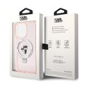 Karl Lagerfeld Ring Stand Karl & Choupette MagSafe - iPhone 15 Pro Case (pink)