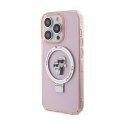 Karl Lagerfeld Ring Stand Karl & Choupette MagSafe - iPhone 15 Pro Max Case (pink)