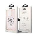 Karl Lagerfeld Ring Stand Karl & Choupette MagSafe - iPhone 15 Pro Max Case (pink)