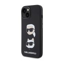 Karl Lagerfeld Silicone Karl & Choupette Heads - iPhone 15 Plus Case (Black)