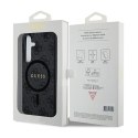 Guess 4G Collection Leather Metal Logo MagSafe - Case for Samsung Galaxy S24 (black)