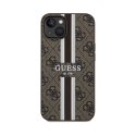 Guess 4G Printed Stripes MagSafe - iPhone 15 Case (brown)