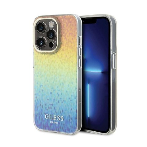 Guess IML Faceted Mirror Disco Iridescent - Case for iPhone 14 Pro Max (Iridescent)