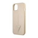 Guess Saffiano Triangle Logo Case - Case for iPhone 14 (Beige)