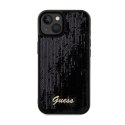 Guess Sequin Script Metal - Case for iPhone 14 (black)