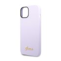 Guess Silicone Vintage - Case for iPhone 14 (Purple)
