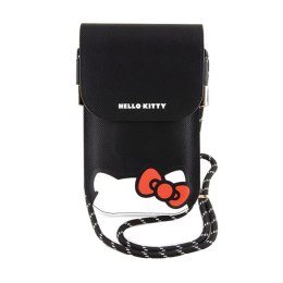 Hello Kitty Leather Hiding Kitty Cord - Phone crossbody bag (black)