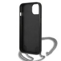 Karl Lagerfeld Leather Textured and Chain - Case for iPhone 13 mini (Black)