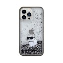 Karl Lagerfeld Liquid Glitter Choupette - iPhone 13 Pro Max Case (Transparent)