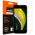 Spigen Alm Glass FC - Tempered Glass iPhone SE (2022 / 2020) / 8 / 7 (Black)