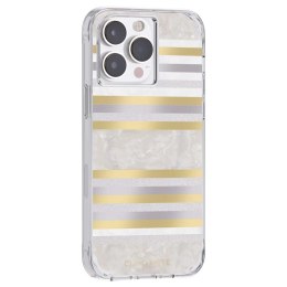 Case-Mate Pearl Stripes MagSafe - Case decorated with mother-of-pearl for iPhone 14 Pro Max (Pearl Stripes)