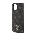 Guess 4G Triangle Metal Logo - Case for iPhone 15 Plus (Black)