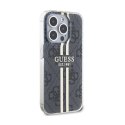 Guess IML 4G Gold Stripe - Case iPhone 15 Pro (Black)