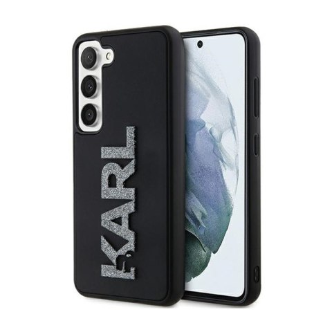 Karl Lagerfeld 3D Rubber Glitter Logo - Samsung Galaxy S23+ Case (black)