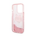 Karl Lagerfeld Liquid Glitter NFT Choupette Head - Case for iPhone 14 Pro (Pink)