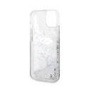 Karl Lagerfeld Liquid Glitter NFT Karl's Head - Case for iPhone 14 Plus (Silver)