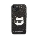 Karl Lagerfeld NFT Glitter Choupette Patch - Case for iPhone 14 Plus (Black)