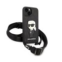 Karl Lagerfeld NFT Monogram Ikonik Patch - Case for iPhone 14 (Black)