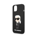 Karl Lagerfeld Silicone Ikonik MagSafe - iPhone 15 Plus / 14 Plus Case (black)