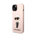 Karl Lagerfeld Silicone NFT Ikonik MagSafe - Case for iPhone 14 (Pink)