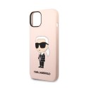 Karl Lagerfeld Silicone NFT Ikonik MagSafe - Case for iPhone 14 (Pink)