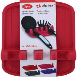 Alpina - Spoon holder / kitchen utensil holder 2 psc (red)