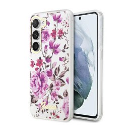 Guess Flower Collection - Case for Samsung Galaxy S23 (White)