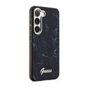 Guess Marble Collection - Case for Samsung Galaxy S23 (Black)