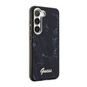 Guess Marble Collection - Case for Samsung Galaxy S23+ (Black)